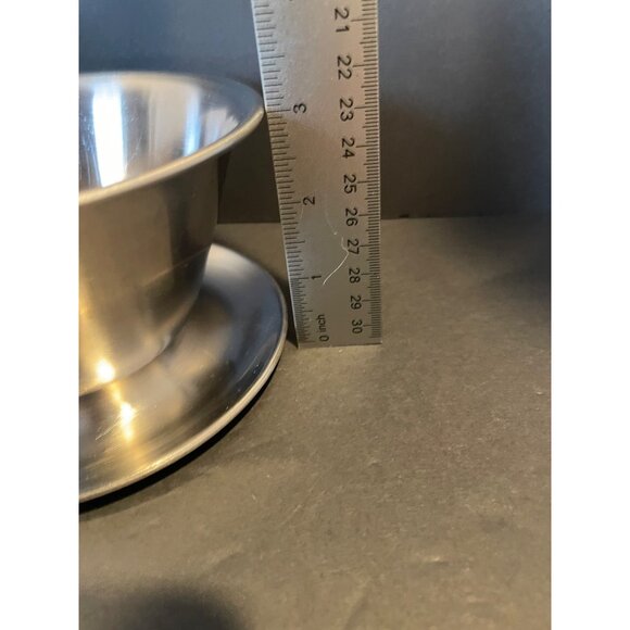 Leonard Stainless Steel Bowls with Attached Platters - Picture 5 of 9